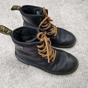 Dr. Martens 1460 Original Smooth Leather Boots Mens 5 Womens 6 Black USA Vintage